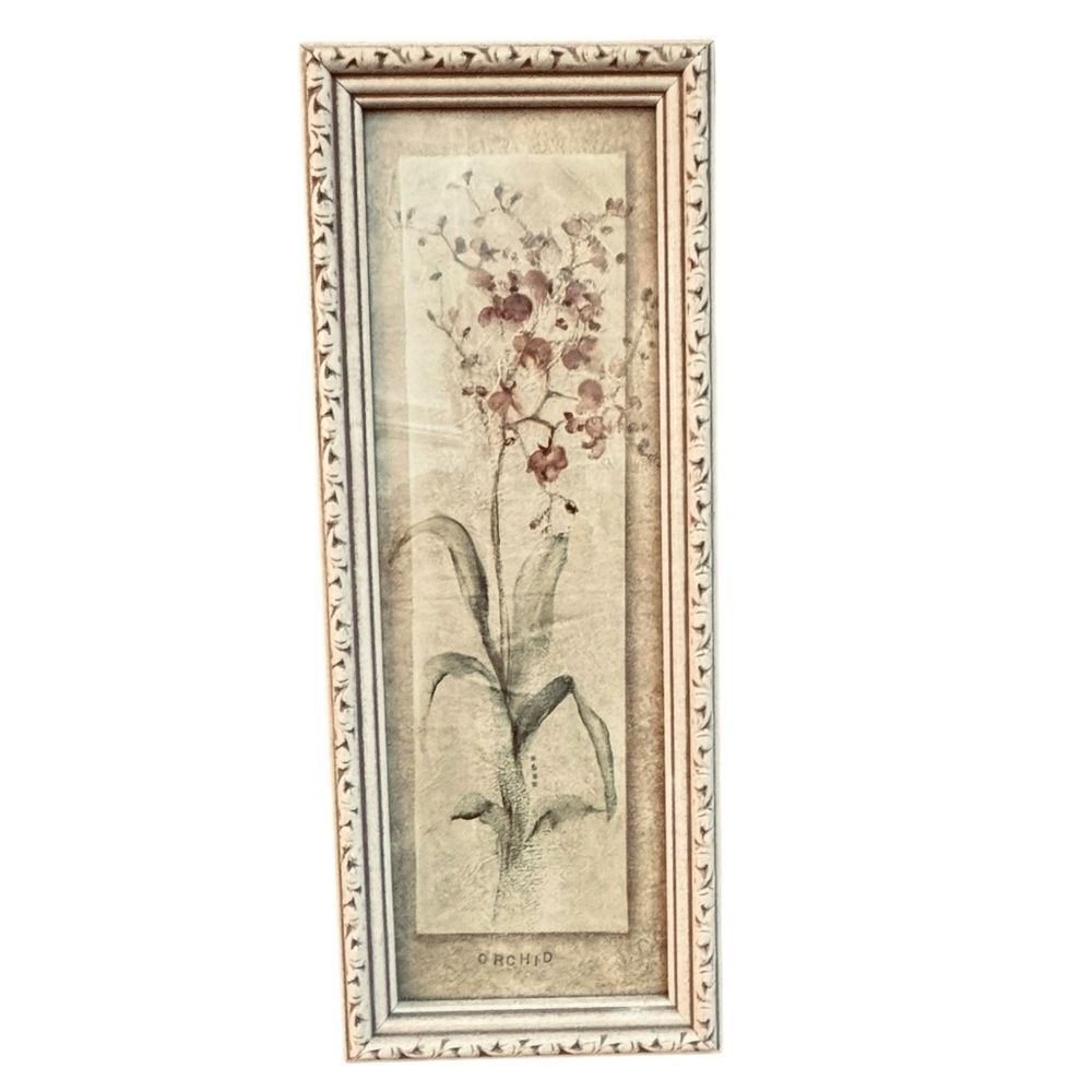 Cheri Blum Framed Decorative Flower Orchid Prints Wall Art Print Home Decor.